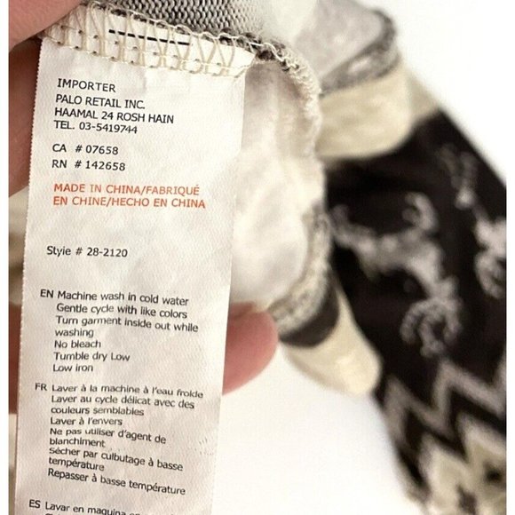 Mens Fair Isle Long Sleeve Pullover Shirt Top Cabin Fever Brown Sz:L Polyester - Picture 6 of 11